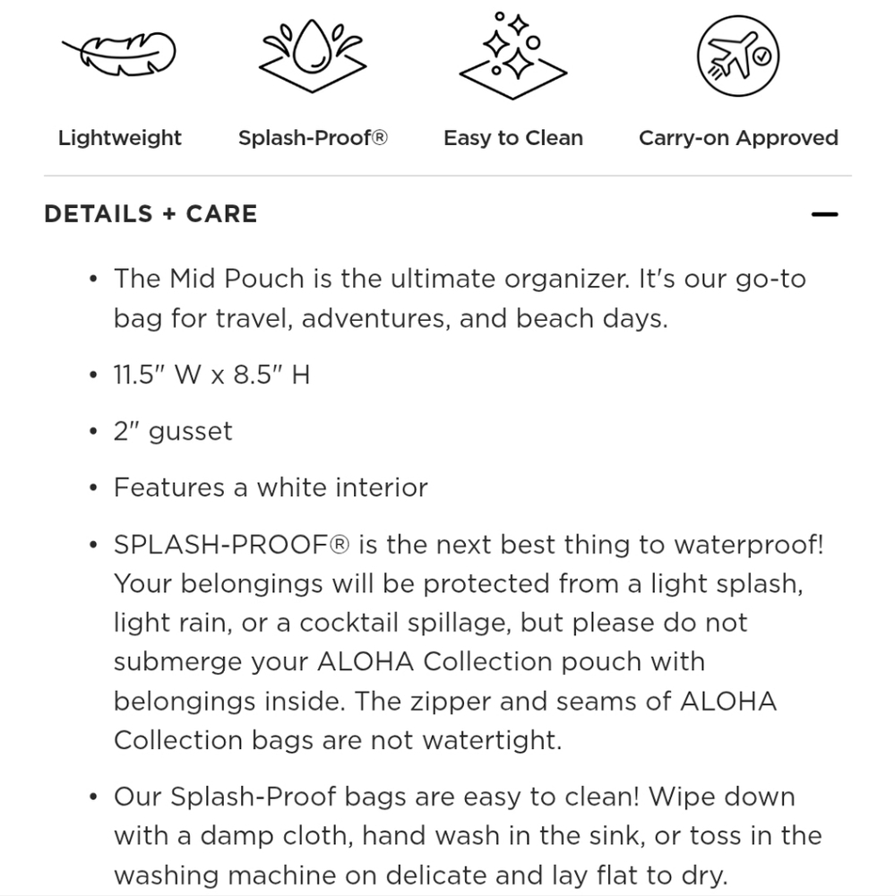 Aloha Collection Mid Pouch - Picture 4 of 6